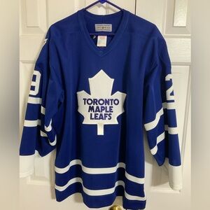 1992-93 Authentic Toronto Maple Leafs Felix Potvin jersey, size 48.
